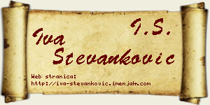 Iva Stevanković vizit kartica